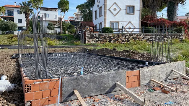 Bahçelievler 3017 temel dökümü - hazır beton mikseri ile temel inşaatı