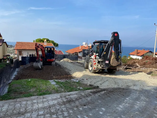 Karakaş Villası yol ve arazi düzenleme çalışması