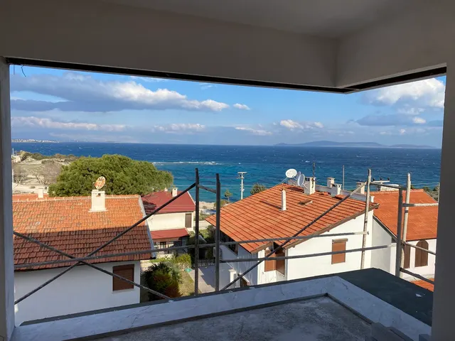 Karakaş Villası balkondan deniz manzarası görünümü