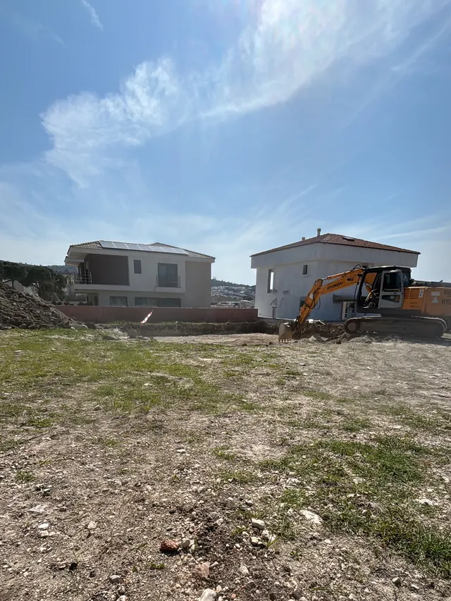Bahçelievler 3526 kaba inşaat aşaması - villa dış cephe genel görünüm